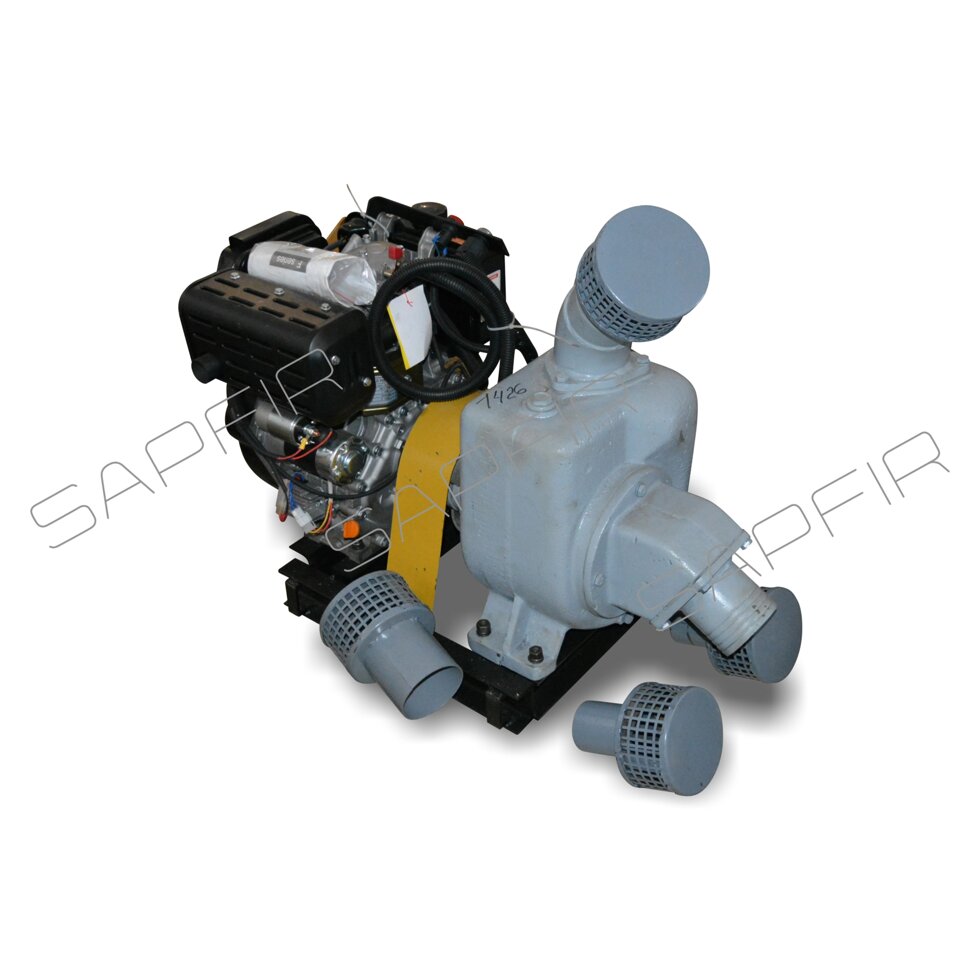 Насос АНС-130 на раме с дизельным двигателем