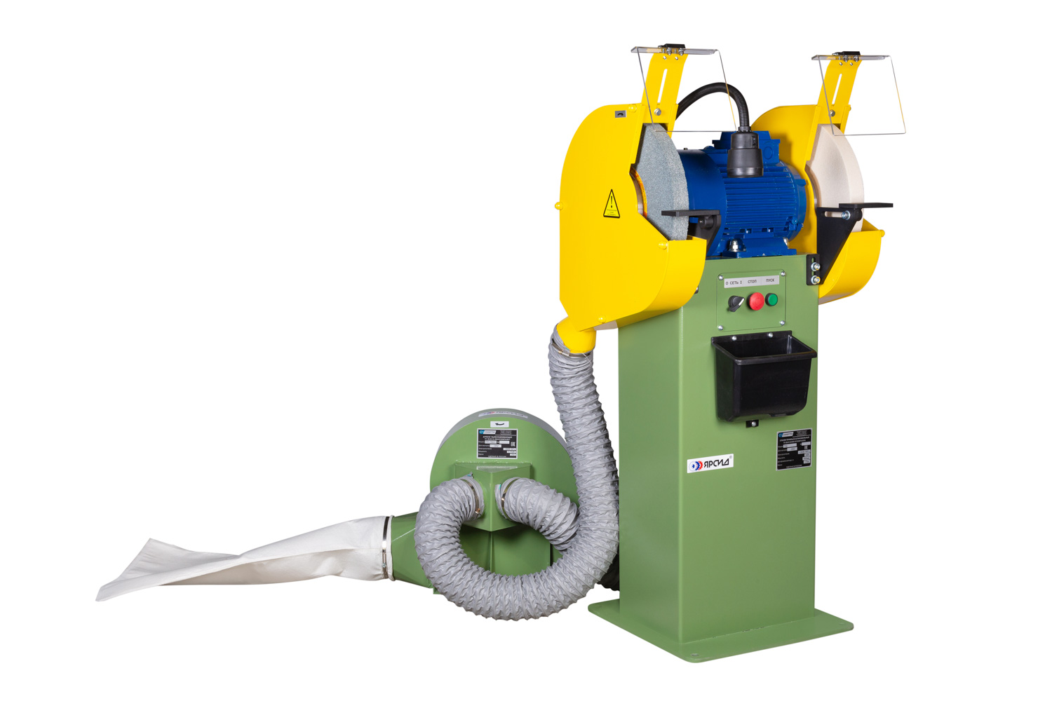 Станок точильно-шлифовальный ТШ 2М. 25 (ВЗ-879-01) с пылесосом ПП-750-У