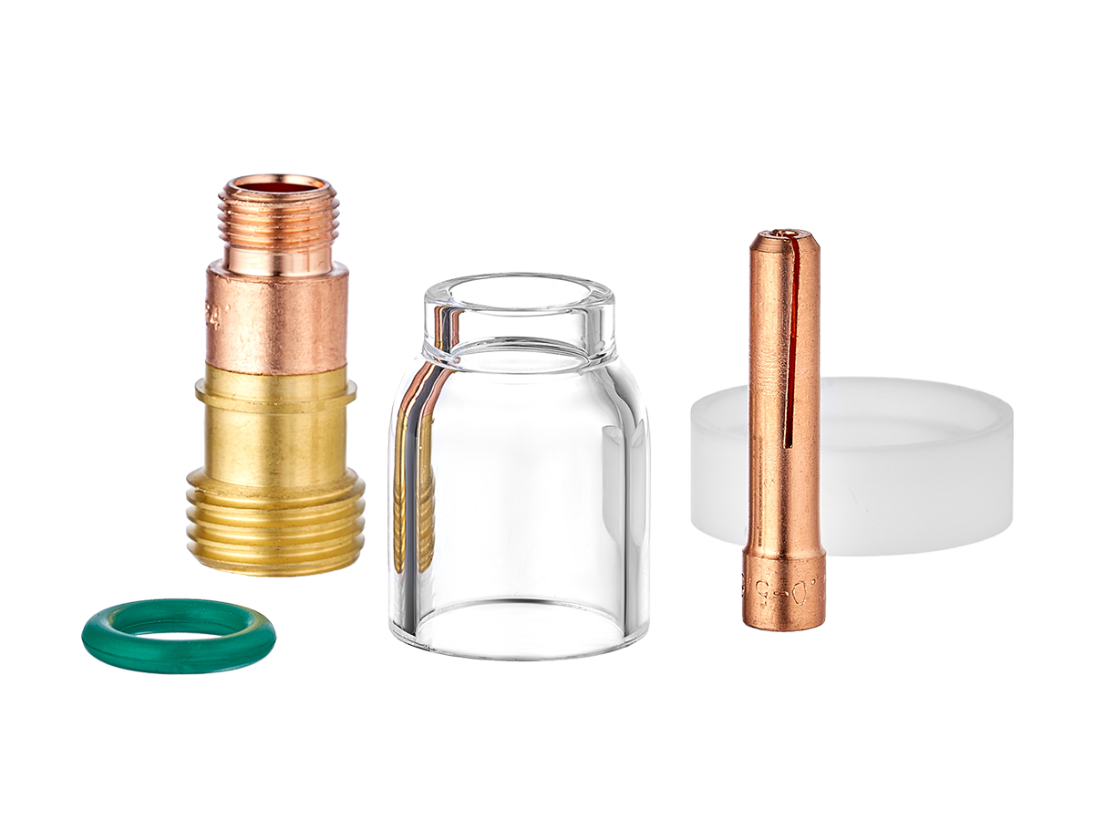 Набор с прозрачным соплом для газовой линзы Ø10.0, IGS0722—SVA02