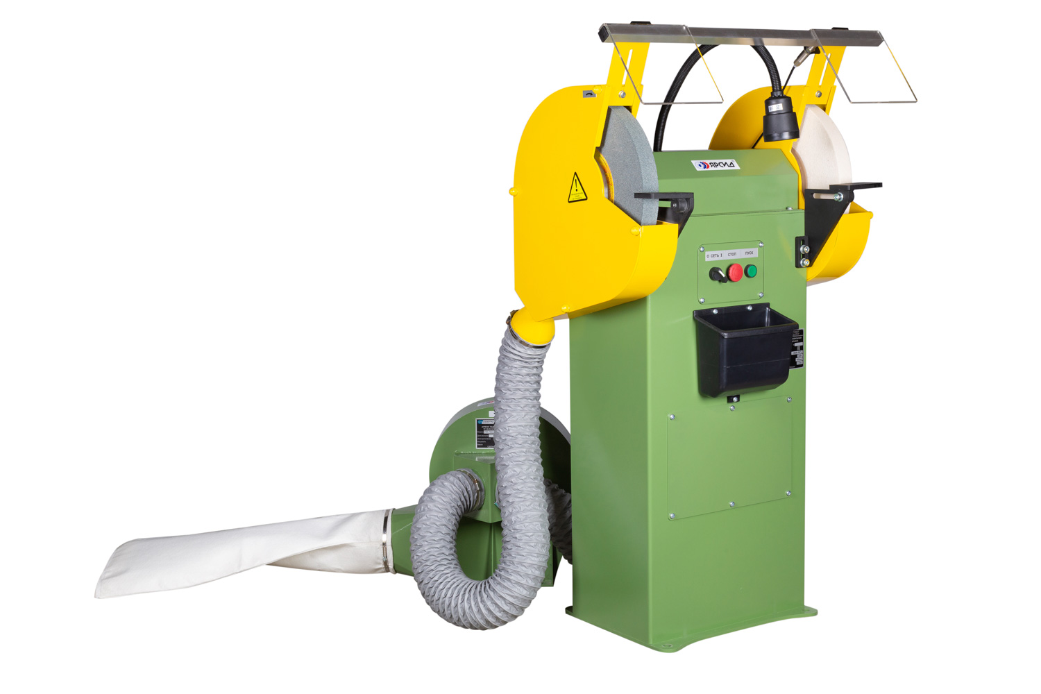 Станок точильно-шлифовальный ТШ 3М.35 с ремённой передачей с пылесосом ПП-750/У