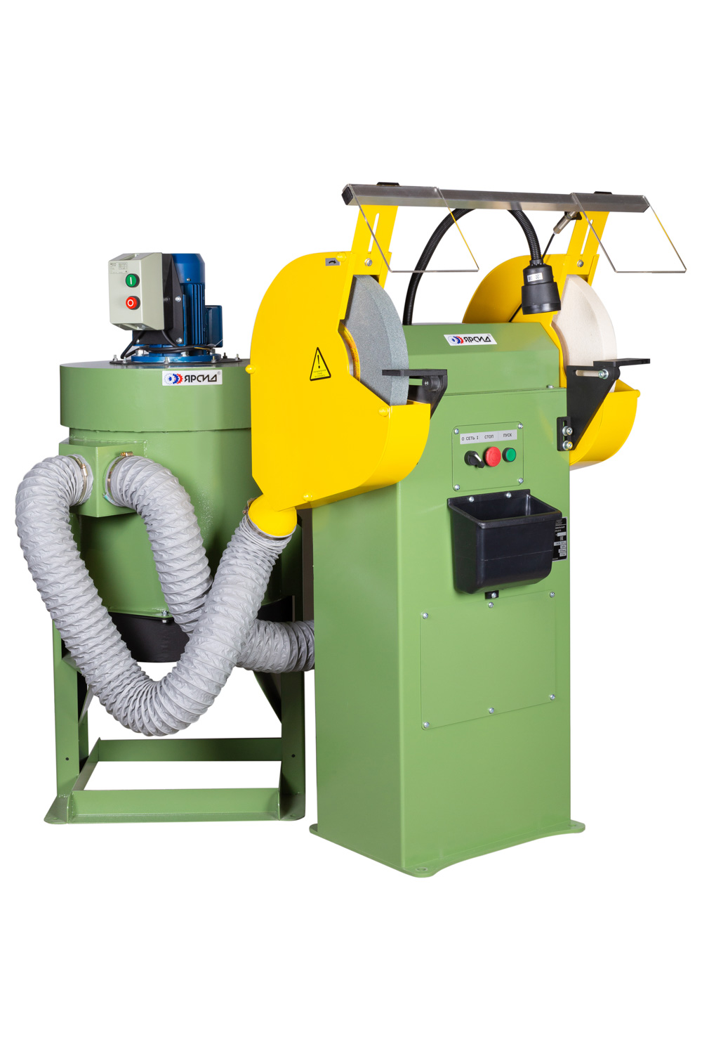 Станок точильно-шлифовальный ТШ 3М.35 с ремённой передачей с пылесосом ПЦ-750/У