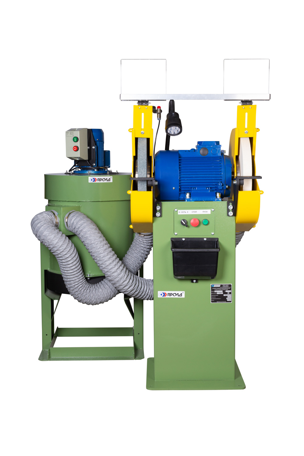 Станок точильно-шлифовальный ТШ 2.35 с пылесосом ПЦ-750 У