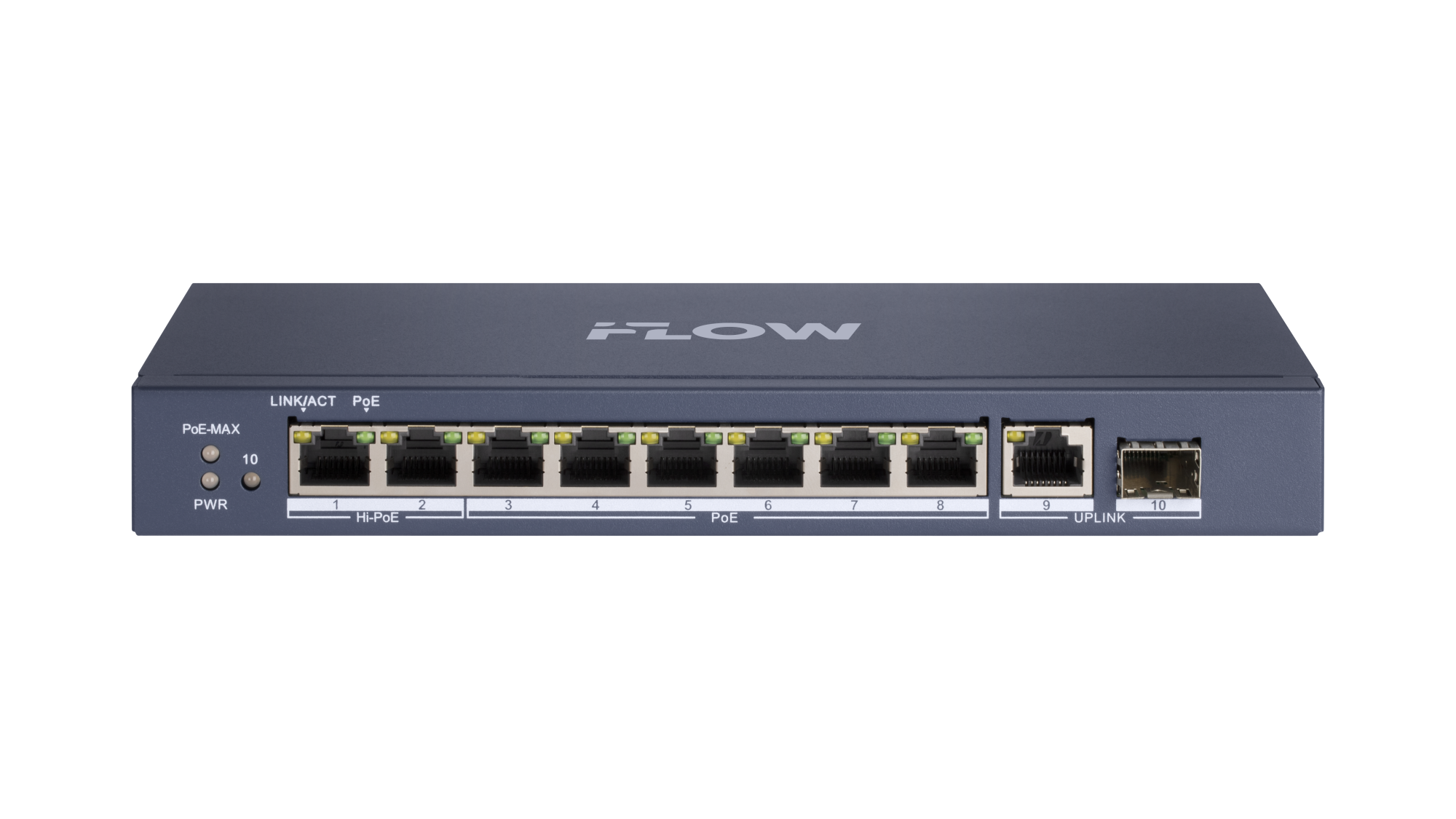 Коммутатор F-SW-EU610HPOE-V аналог DS-3E0510HP-E HIKVISION